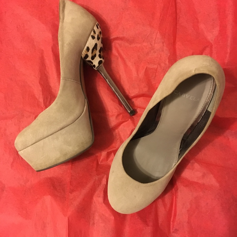 Gorgeous platform high leopard heels